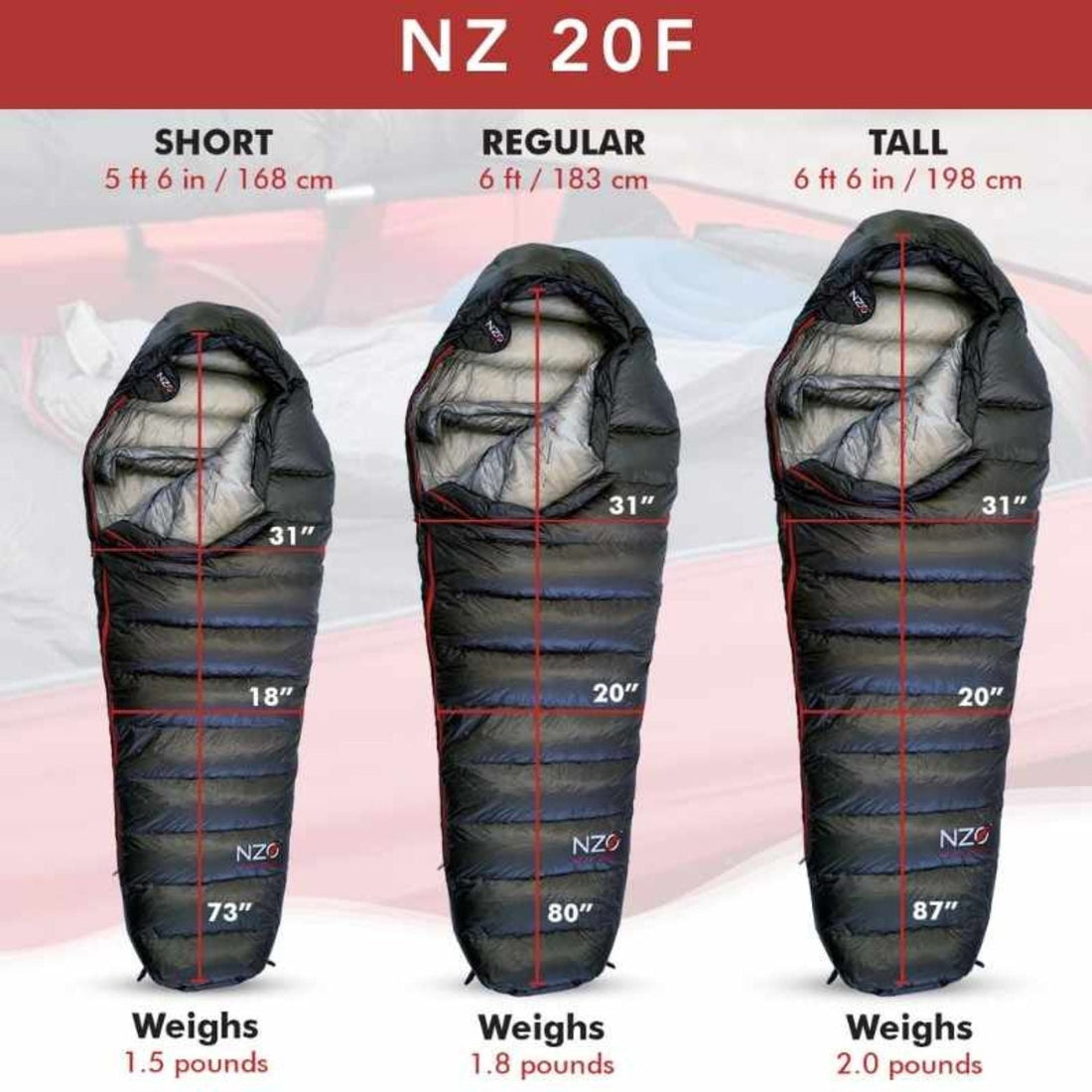 20 Mummy Sleeping Bag