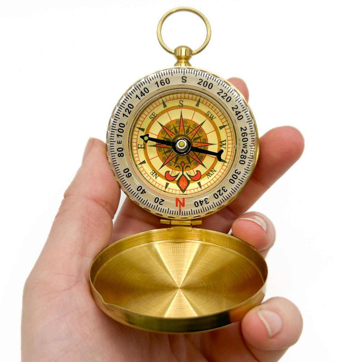 Gold Compass in Gift Box