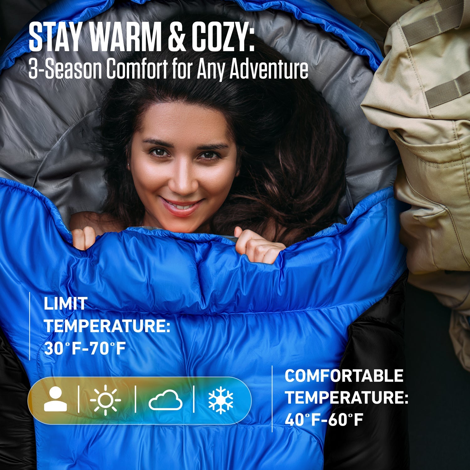 XXL Sleeping Bag for Big and Tall Campers