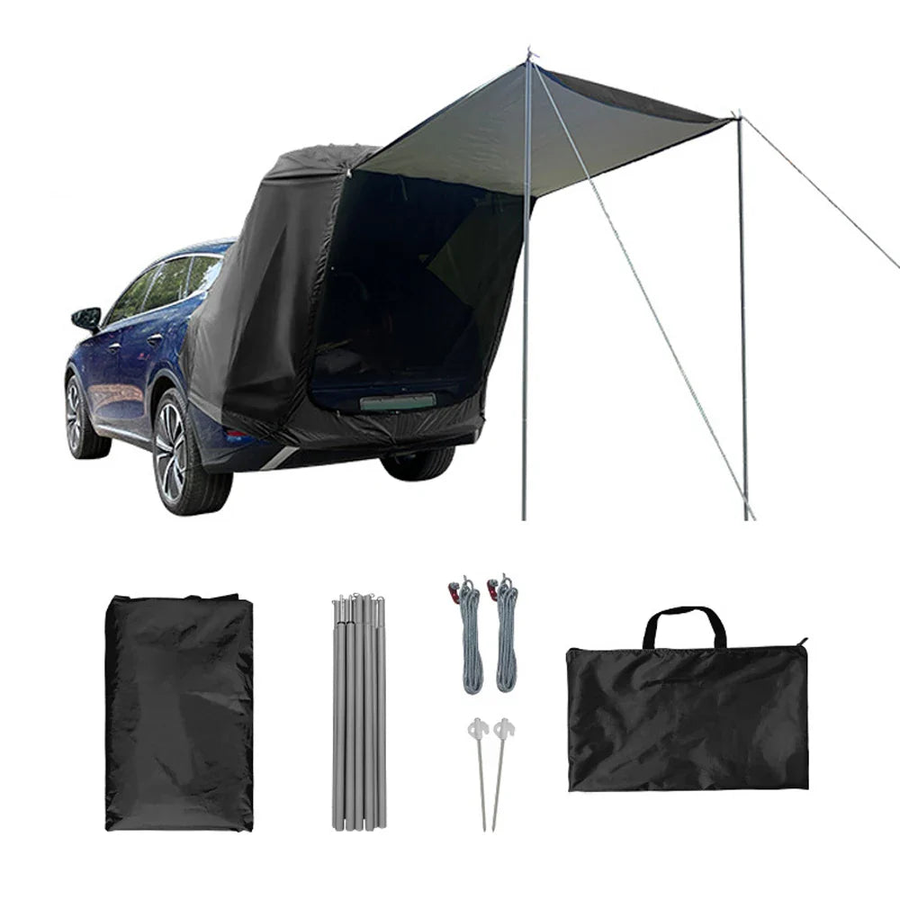 Outdoor Car Rear Tent with Canopy – Rain & Sun Proof