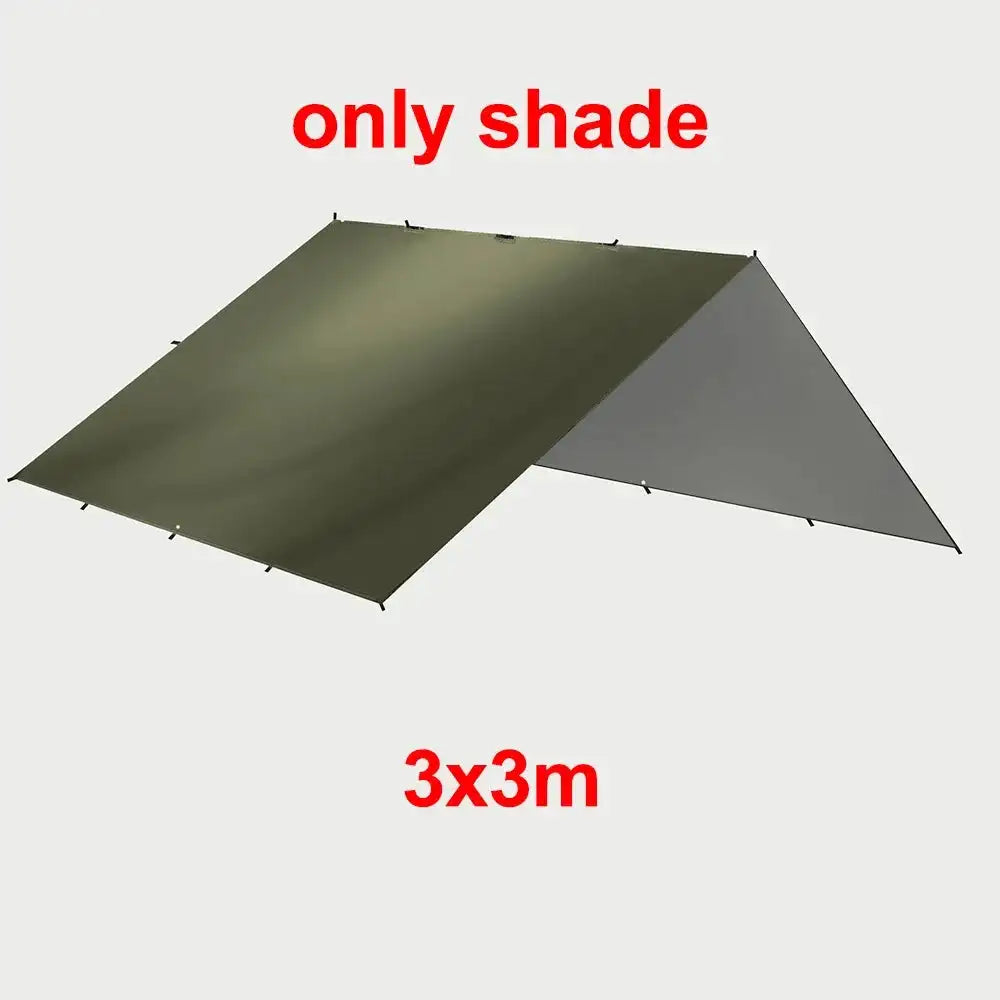 Multi-Size Waterproof Tent Tarp – Outdoor Sun Shelter