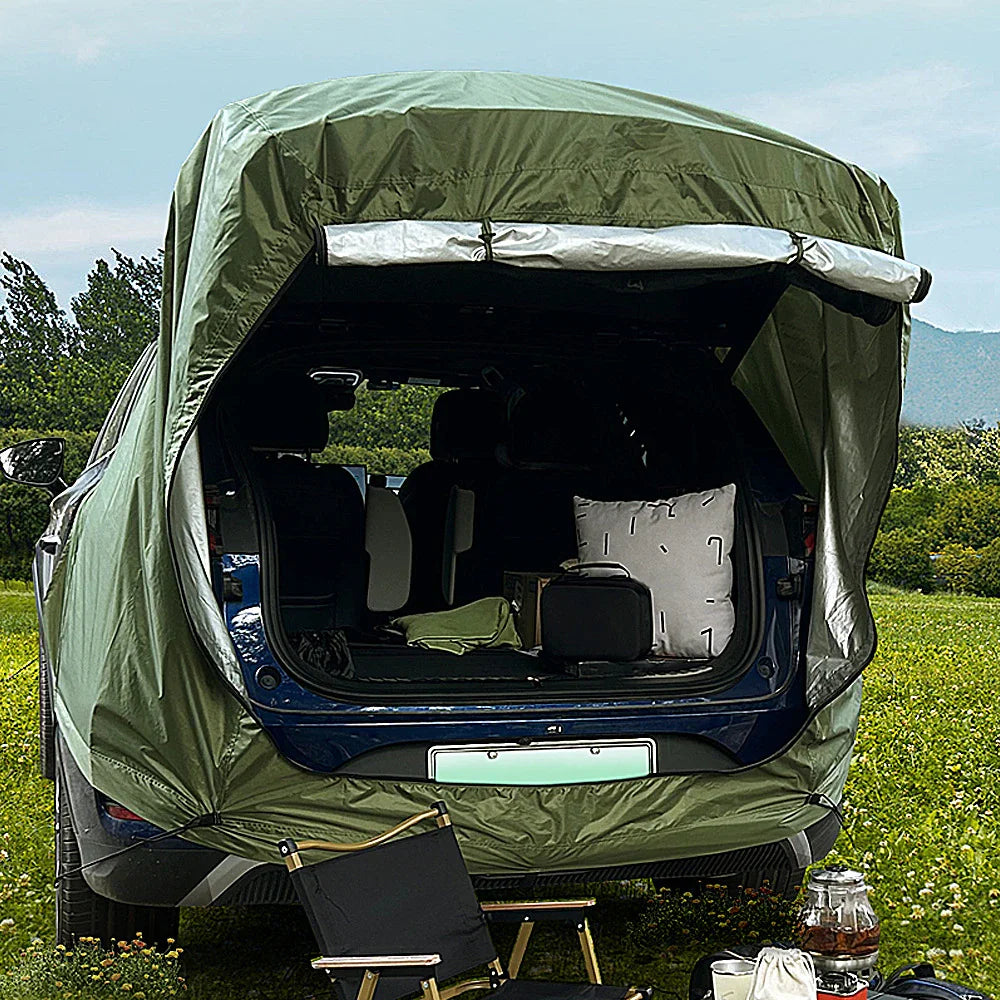 Outdoor Car Rear Tent with Canopy – Rain & Sun Proof