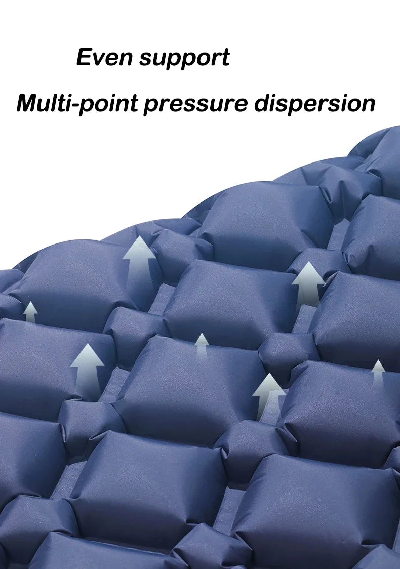 2025 Upgrade Double Air Mattress Camping Inflatable Bed Built-in Pump Waterproof