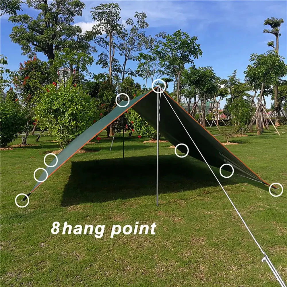 4x3m/3x3m Waterproof Ultralight Camping Tarp Canopy