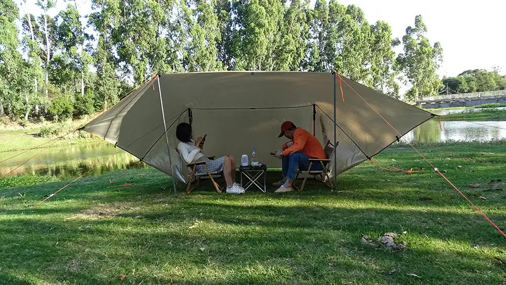 Multi-Size Waterproof Tent Tarp – Outdoor Sun Shelter
