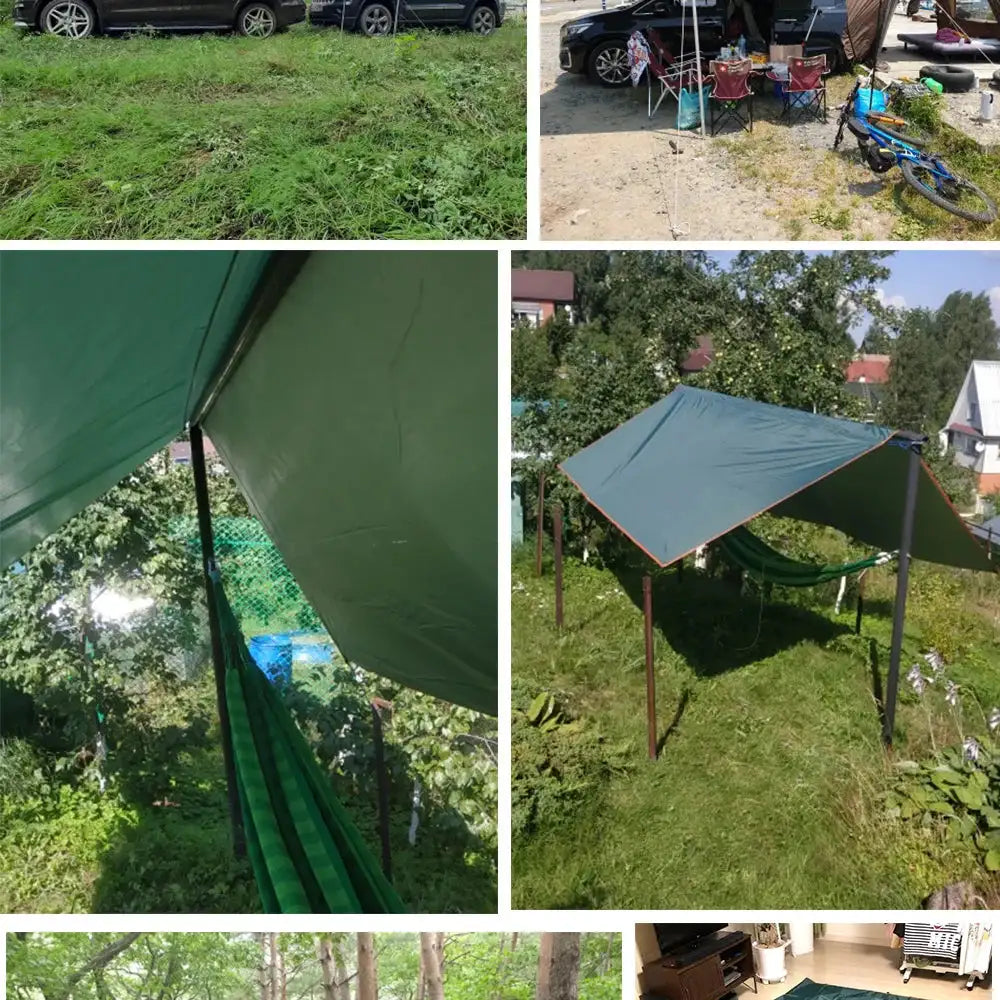 4x3m/3x3m Waterproof Ultralight Camping Tarp Canopy