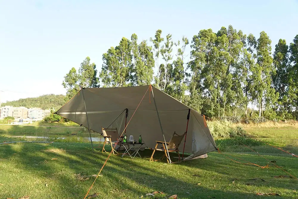 Multi-Size Waterproof Tent Tarp – Outdoor Sun Shelter