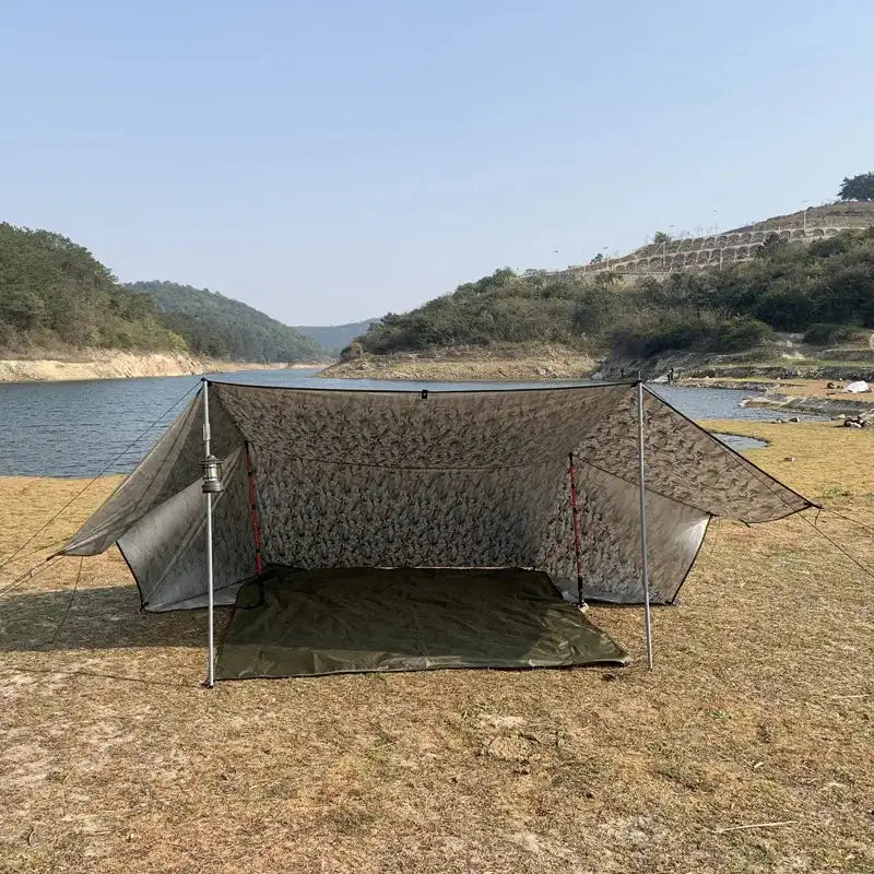 Multi-Size Waterproof Tent Tarp – Outdoor Sun Shelter