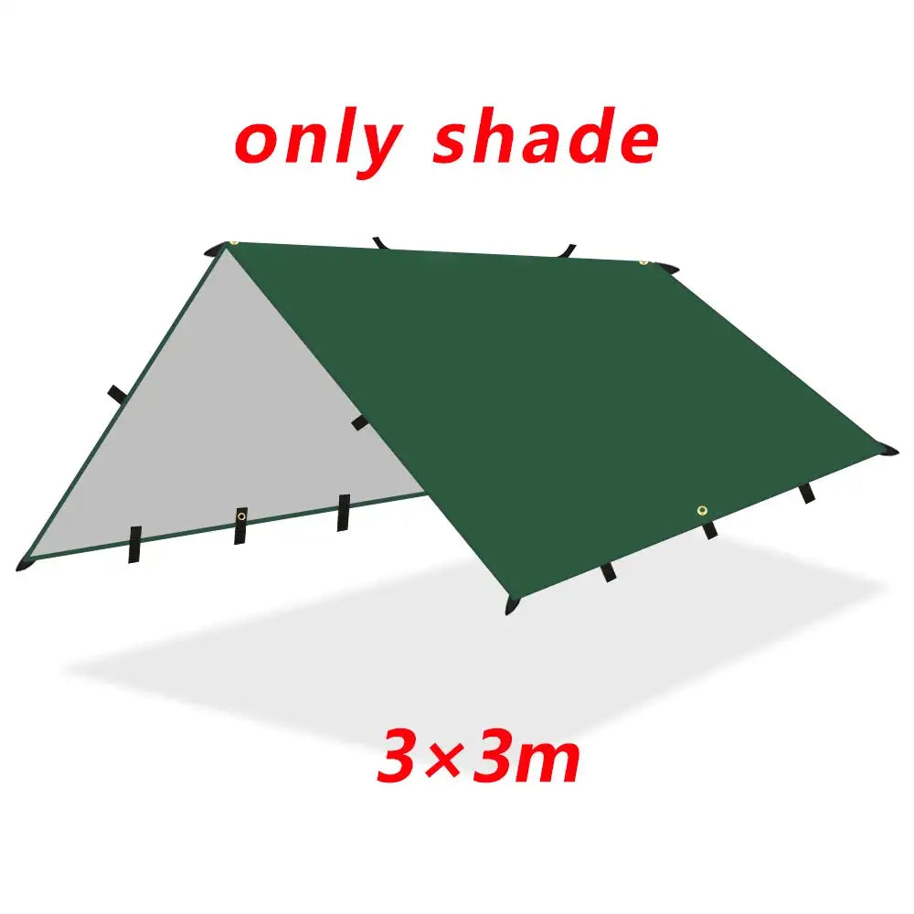 Multi-Size Waterproof Tent Tarp – Outdoor Sun Shelter