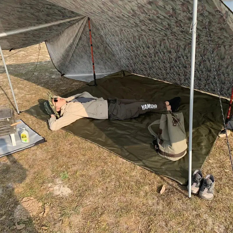 Multi-Size Waterproof Tent Tarp – Outdoor Sun Shelter