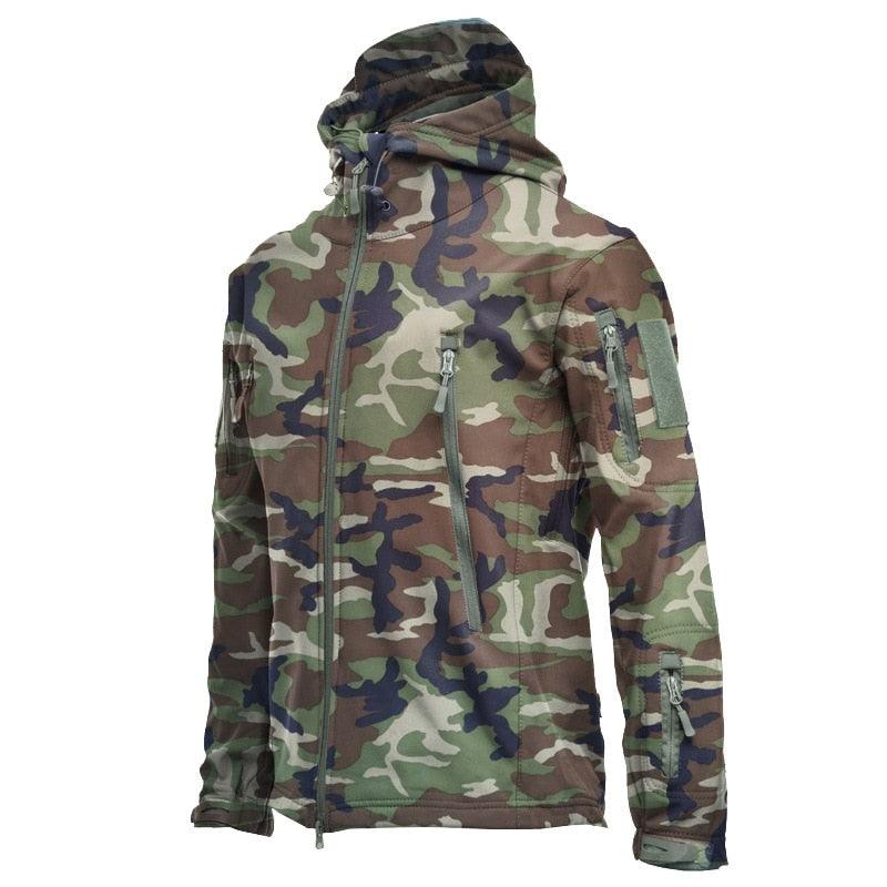 Men’s Winter Camouflage Waterproof Tactical Jacket – Large Size