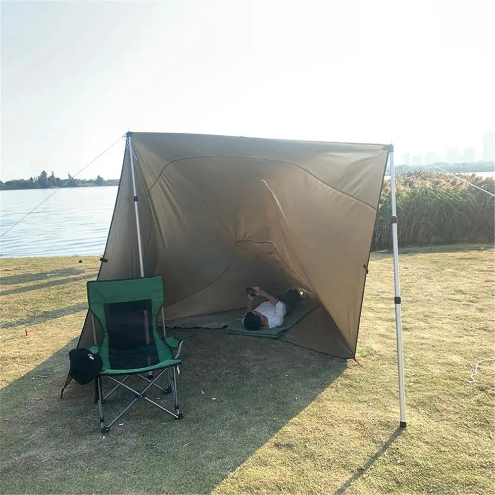 Multi-Size Waterproof Tent Tarp – Outdoor Sun Shelter