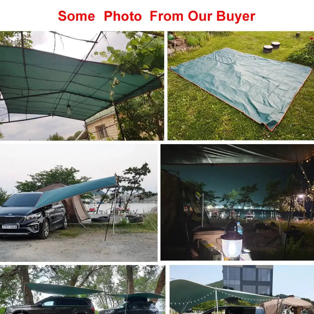 4x3m/3x3m Waterproof Ultralight Camping Tarp Canopy
