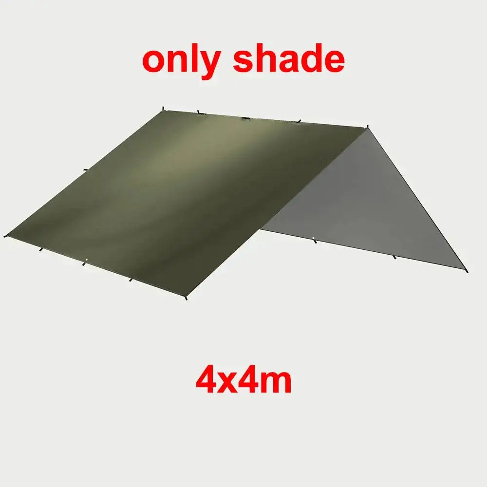 Multi-Size Waterproof Tent Tarp – Outdoor Sun Shelter