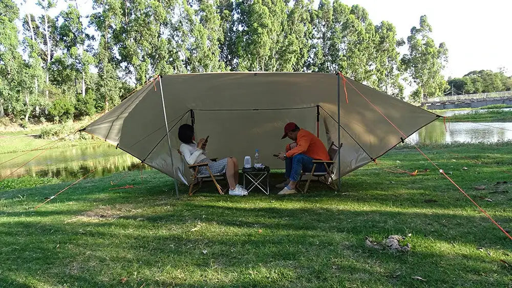 Multi-Size Waterproof Tent Tarp – Outdoor Sun Shelter