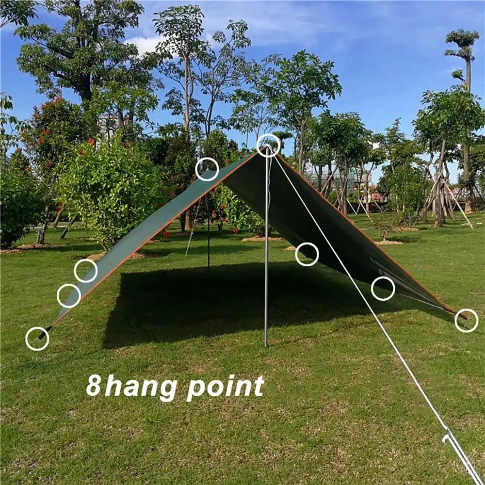 4x3m/3x3m Waterproof Ultralight Camping Tarp Canopy