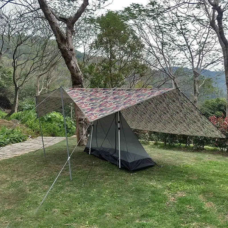 Multi-Size Waterproof Tent Tarp – Outdoor Sun Shelter