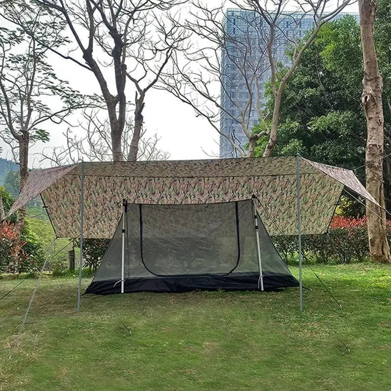 Multi-Size Waterproof Tent Tarp – Outdoor Sun Shelter