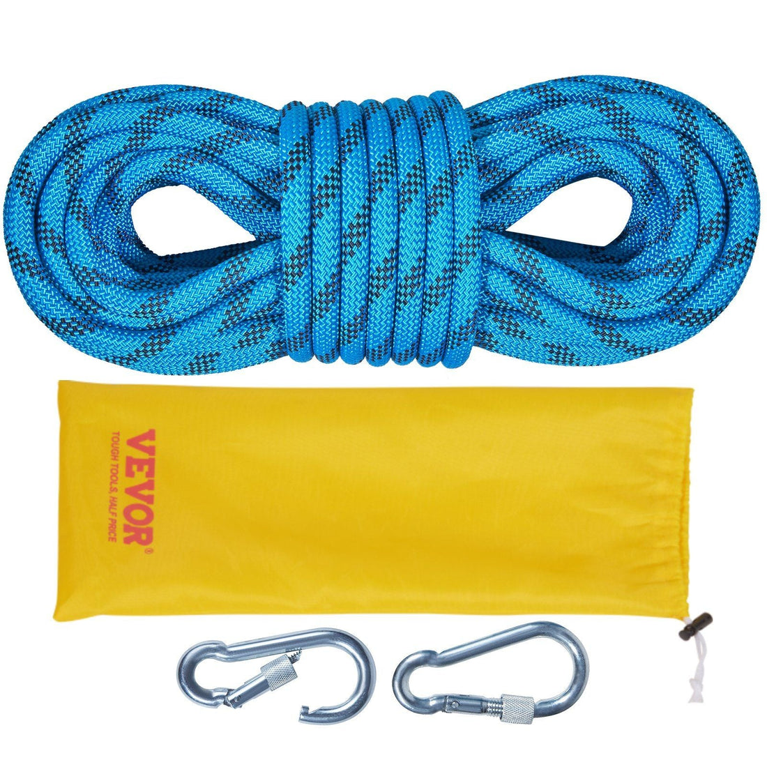 32ft Static Climbing Rope with Carabiners & Bag