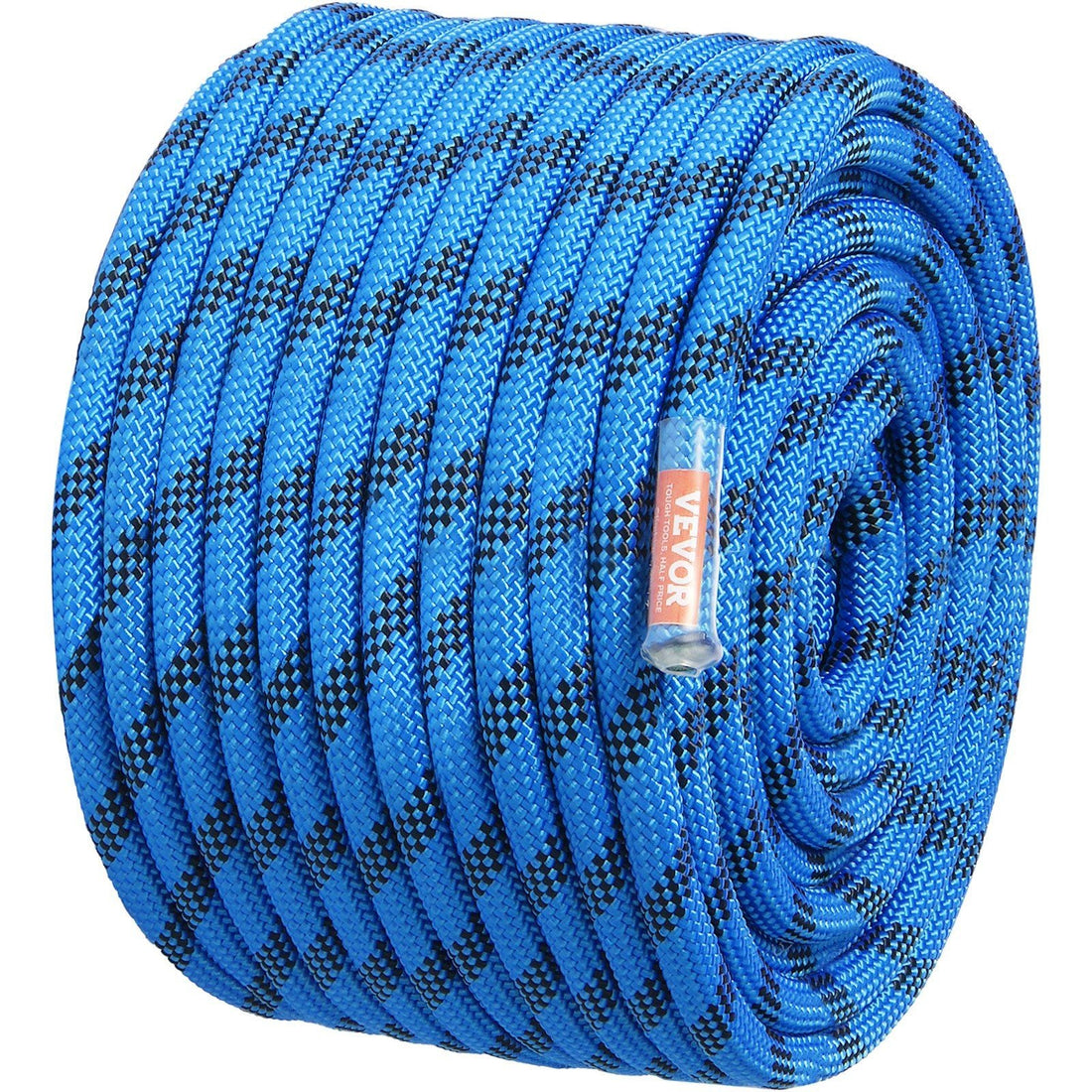 12.7mm 38M Static Climbing Rope with Steel Hooks – Blue
