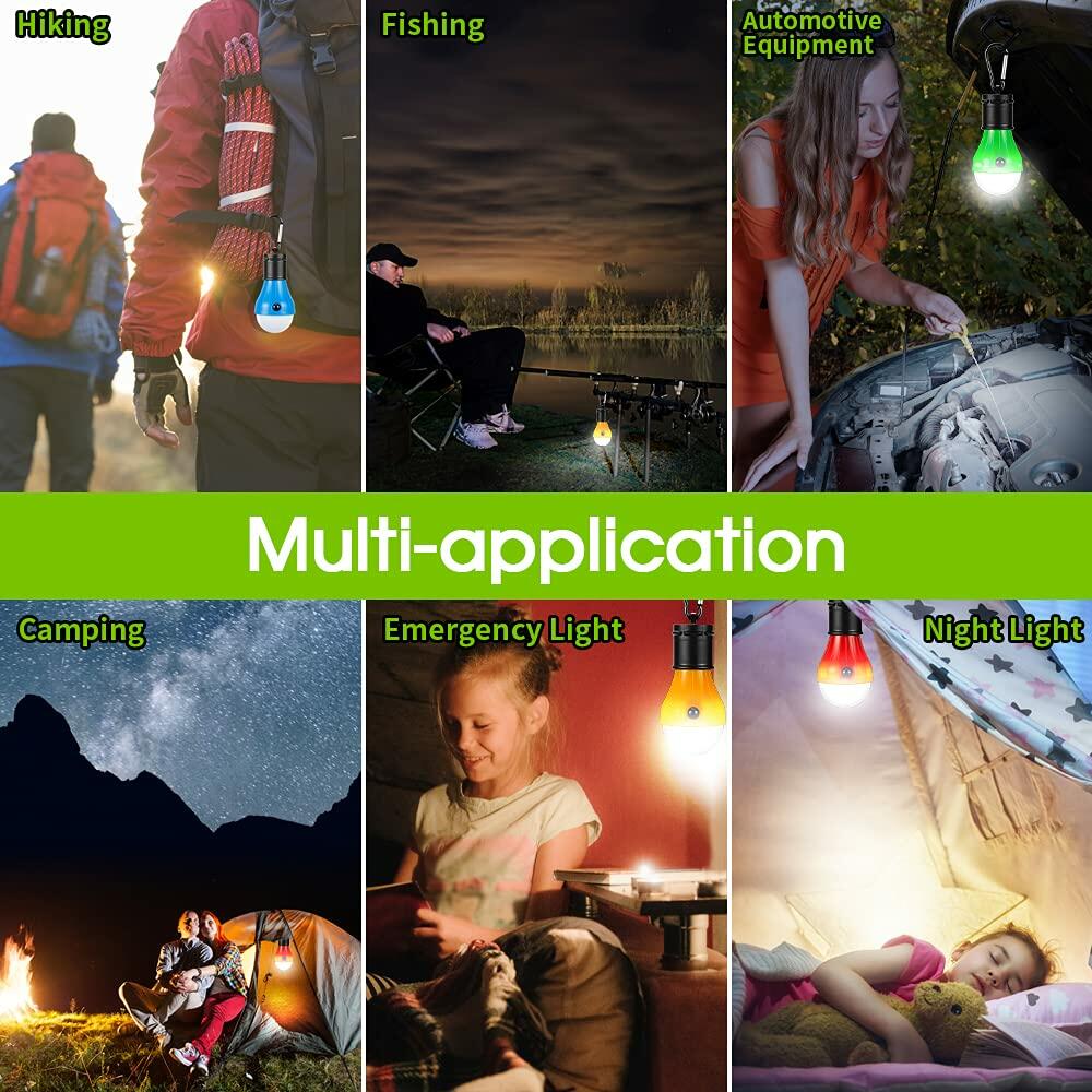 4-Pack Portable LED Camping Lantern – Emergency Light