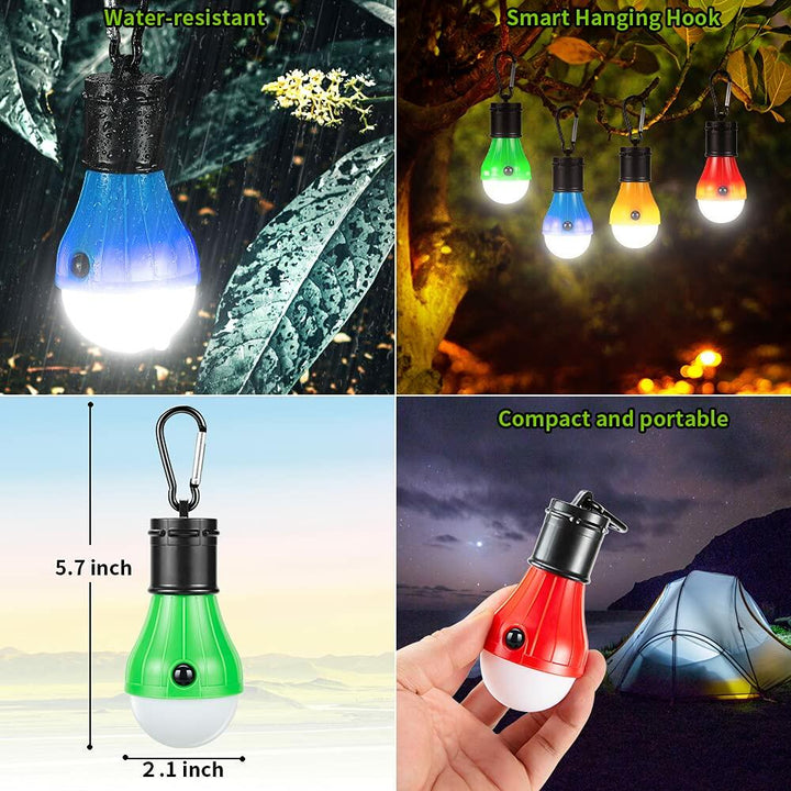 4-Pack Portable LED Camping Lantern – Emergency Light