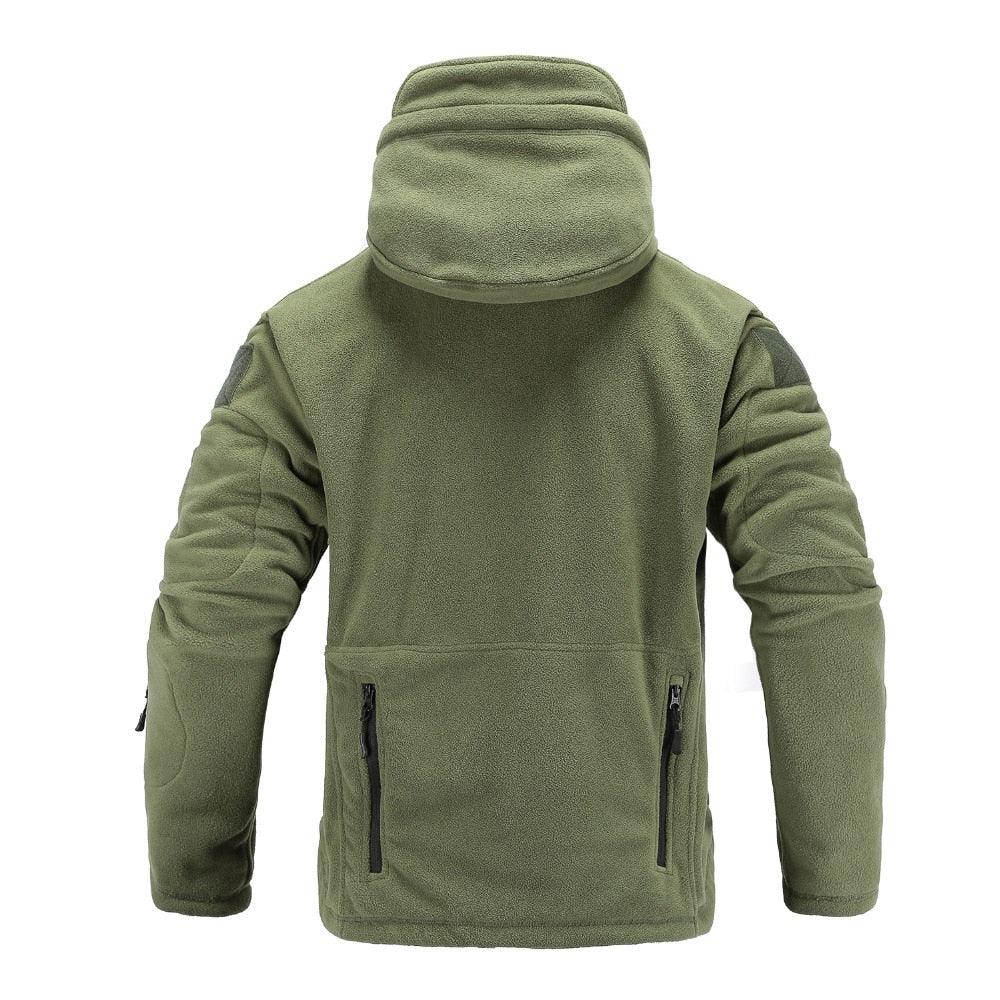 Men’s Tactical Lightweight Fleece Hooded Jacket – Thermal