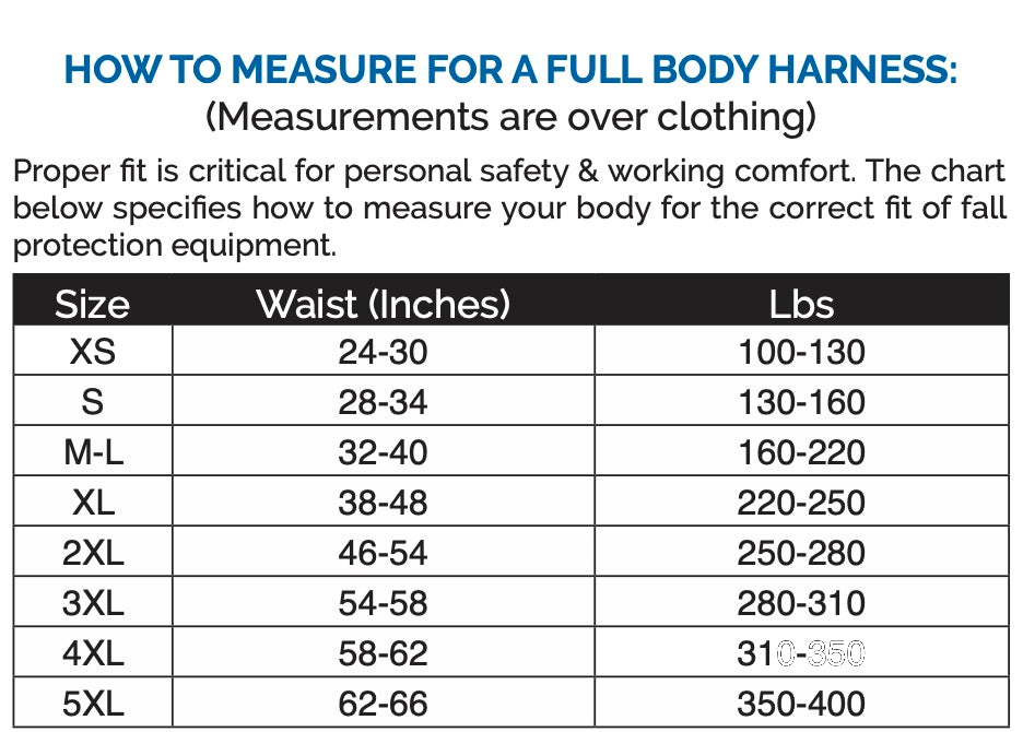 Full Body Climbing Harness with Center Back D-Ring