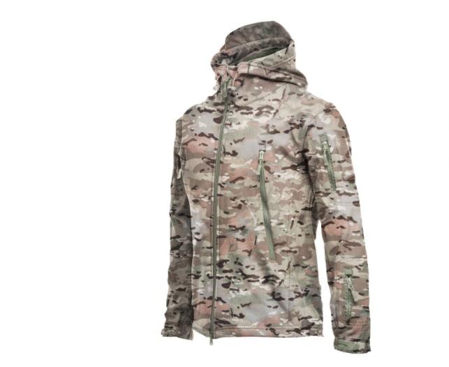 Men’s Winter Camouflage Waterproof Tactical Jacket – Large Size