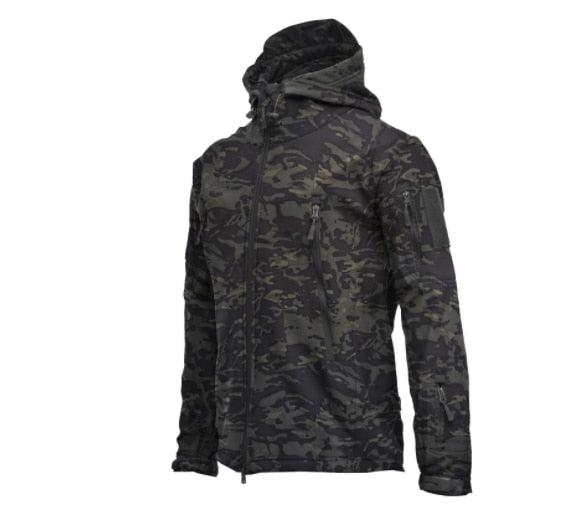 Men’s Winter Camouflage Waterproof Tactical Jacket – Large Size